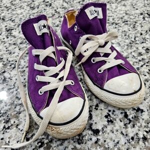 Kids Purple Converse All Star Sneakers